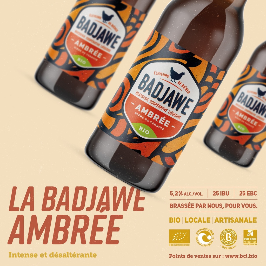 Ambrée 33cl - Badjawe BIO