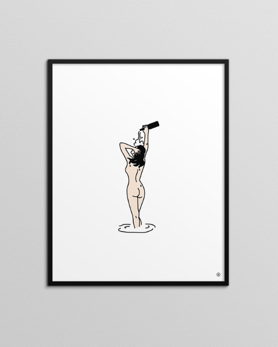 Affiche Anatole Zangs - La Douche