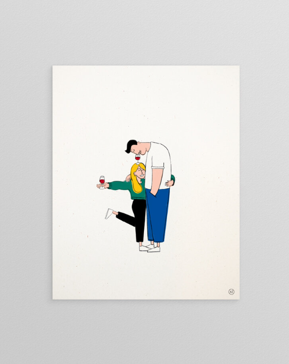 Affiche Anatole Zangs - Jeanne et Léon