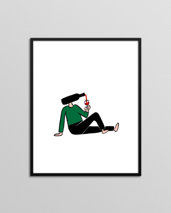 Affiche Anatole Zangs - Bottle-Headed