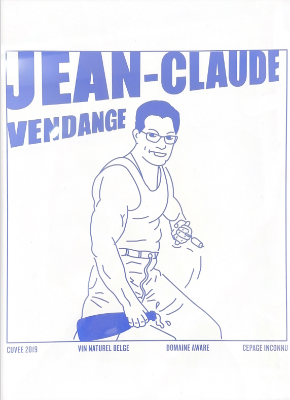 Affiche Anatole Zangs - JCVD bleu