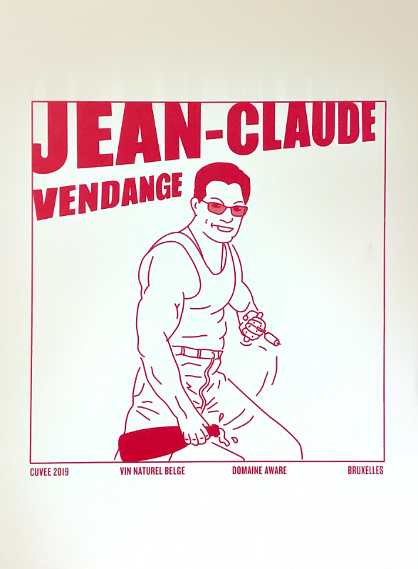 Affiche Anatole Zangs - JCVD rouge