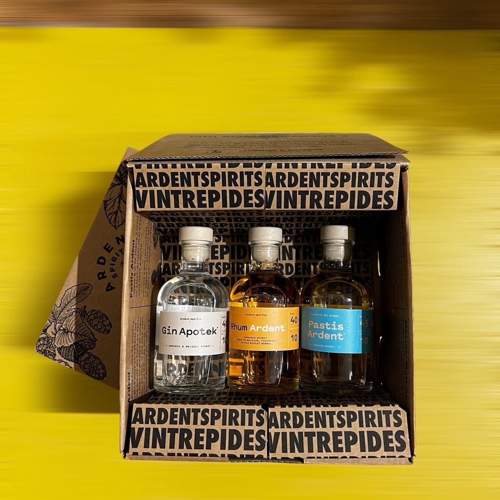 (Pack) 3 Mignonnettes 10cl - Ardent Spirits BIO
