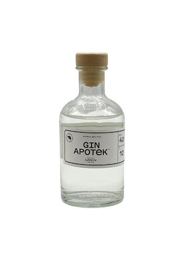 [AS-BT10-GCAP] Mignonnette 10cl Gin Apotek Capsycum - Ardent Spirits BIO