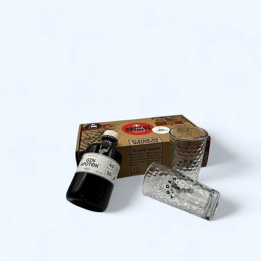 [AS-P2V50-GCAP] (Pack 2 Verres) Gin Apotek Capsycum 50cl - Ardent Spirits BIO