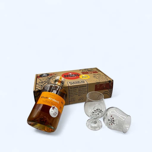[AS-P2V70-RARD] (Pack 2 Verres) Rhum Ardent 70cl - Ardent Spirits BIO