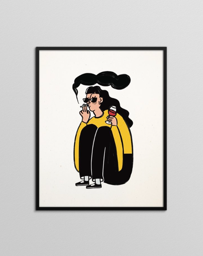 [AZ-ZOE] Affiche Anatole Zangs - Zoé