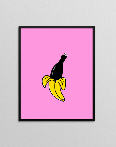 [AZ-BA] Affiche Anatole Zangs - La banane