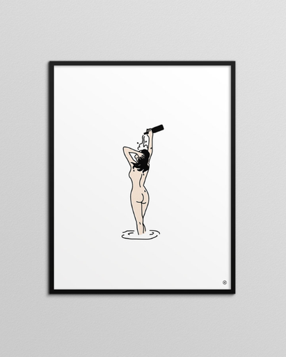 [AZ-DOU] Affiche Anatole Zangs - La Douche