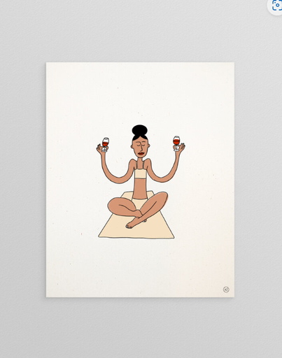[AZ-YOG] Affiche Anatole Zangs - Yoga
