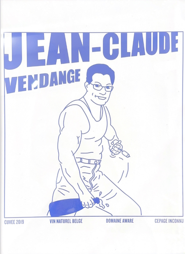 [AZ-JCVDB] Affiche Anatole Zangs - JCVD bleu